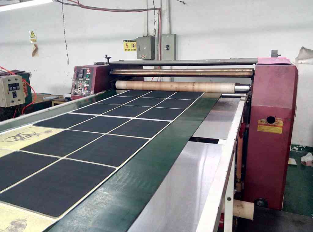 Natural rubber bar mat making process Ever Star